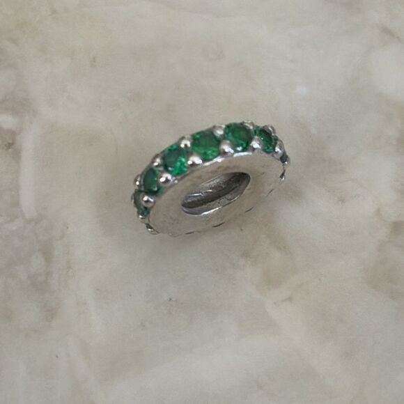 Michael Hill 925 Sterling Silver & Emerald Charm Bead - Picture 3 of 5